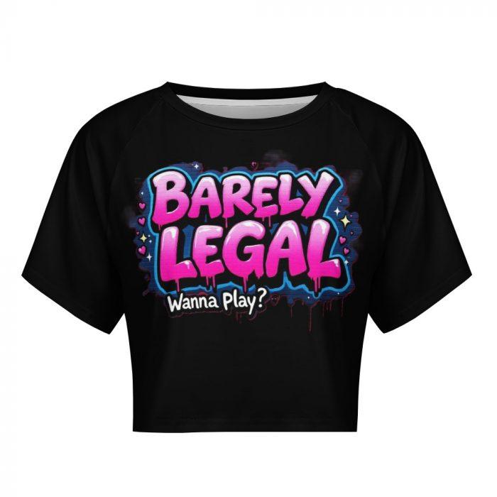 Barely Legal Crop Top – Wanna Play? – Muffin Town Collection - Image 8