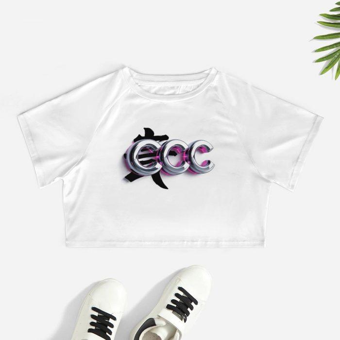 CCC Logo Graffiti Gloss Crop – Candy Curves Signature Tee - Image 2