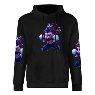 Pink Boxer Bunny Hoodie – Bold Graffiti Bunny Streetwear