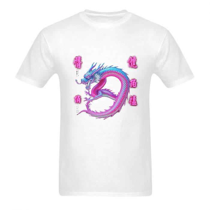 Electric Azure Dragon – Tokyo Streetwear Graphic T-Shirt（Made in USA，Ships to USA Only） - Image 7