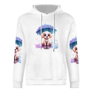 Puddle Pup Hoodie – Cute Dog in Rain Graphic Sweatshirt
