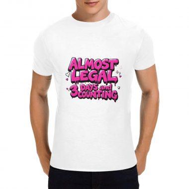 Countdown Tee – 18th Birthday Flirt Graphic T-Shirt (Made in USA,Ships to USA Only)