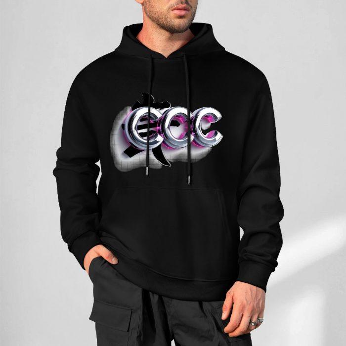 CCC Graffiti Logo Hoodie – Black Hoodie with Bold Streetwear Candy Curves Design - Image 5