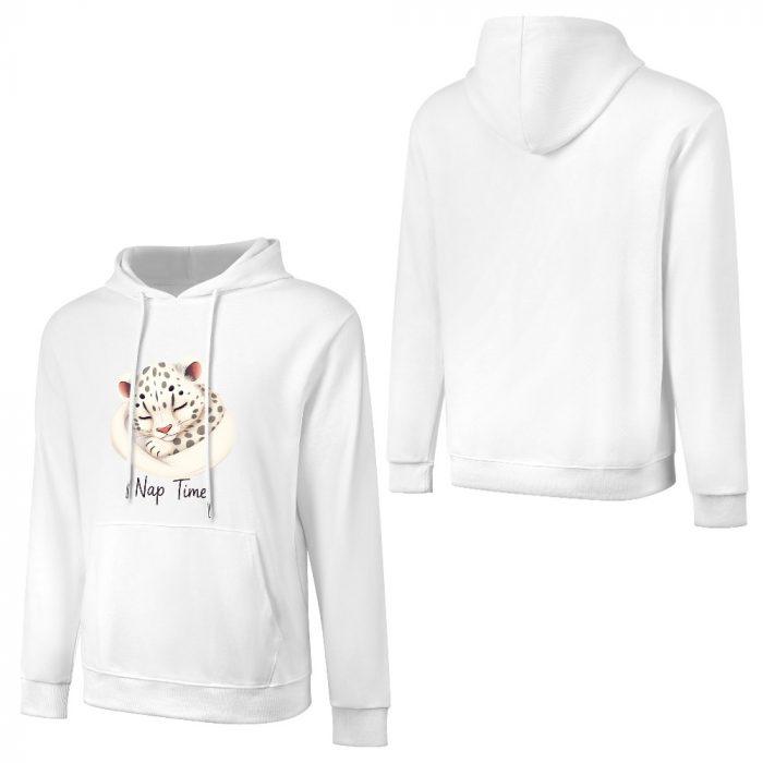 Nap Time Hoodie – Cute Snow Leopard Sleeping Sweatshirt - Image 5
