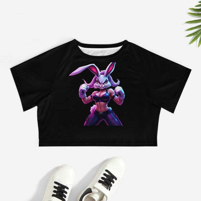 Power Stance Bunny Crop Top – Barbed Halo Collection - Image 7