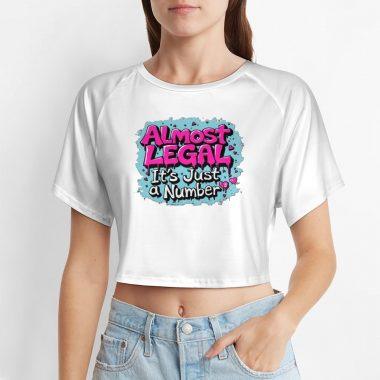Almost Legal Crop – It’s Just a Number Graffiti Tee