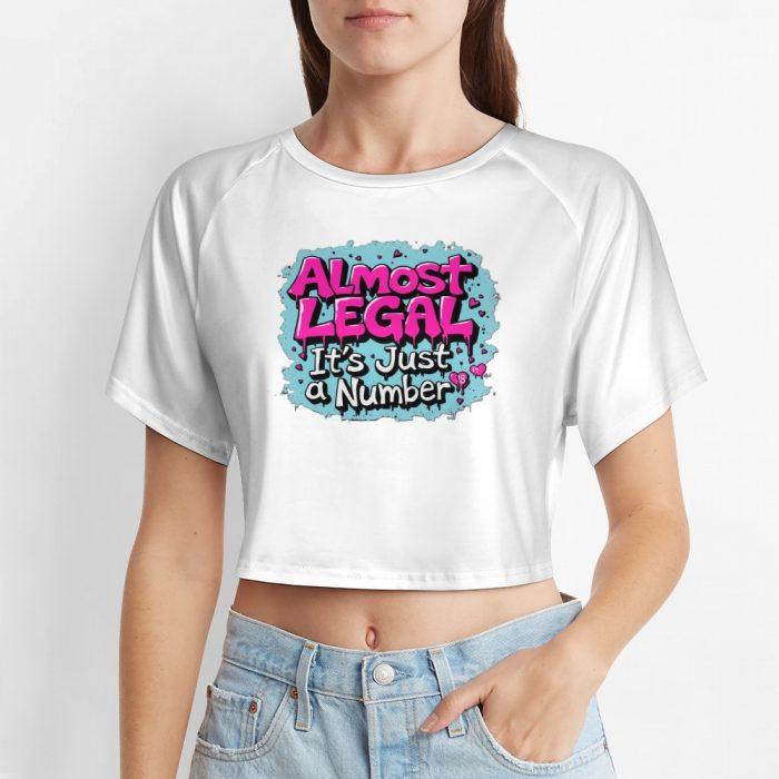 Almost Legal Crop – It’s Just a Number Graffiti Tee