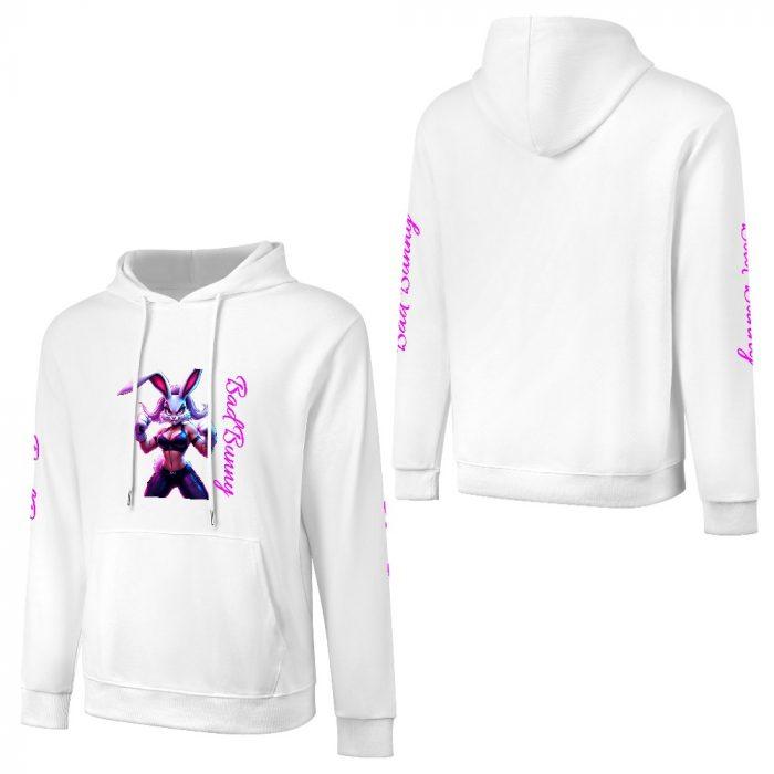 Bad Bunny Hoodie – Flirty Bunny Babe Streetwear Sweatshirt - Image 5