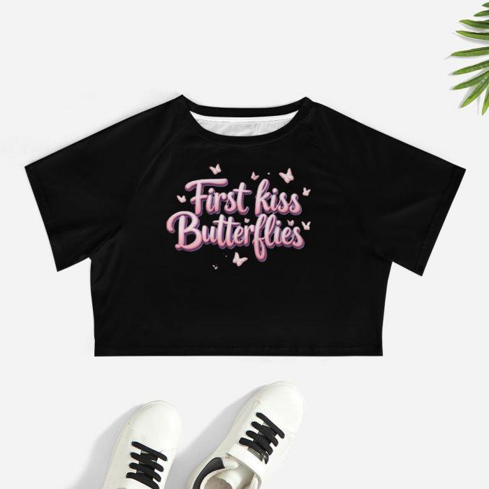 First Kiss Butterflies Crop – Soft Dreamcore Tee - Image 7