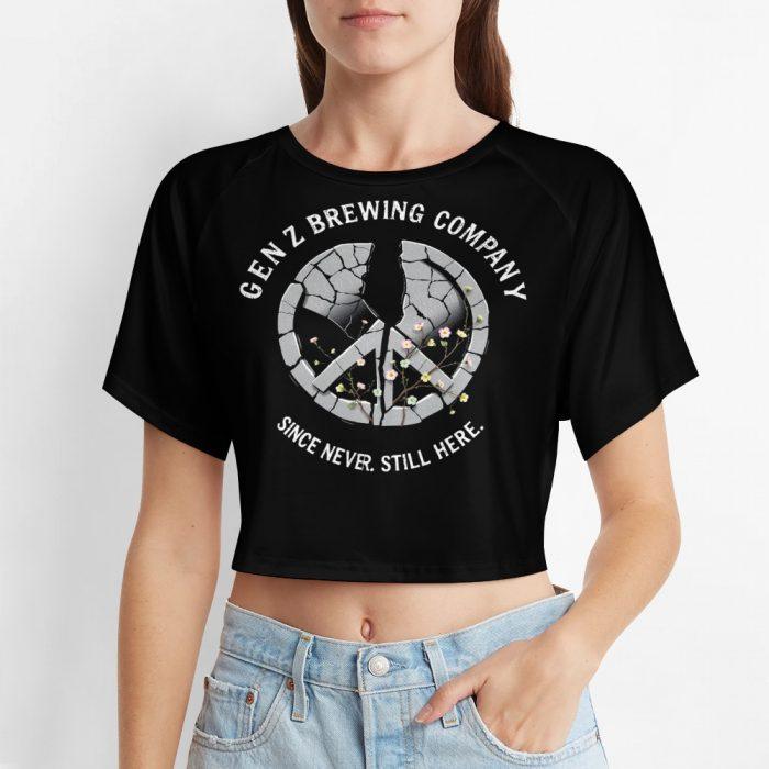 🍻Gen Z Brewing Co. – We’re Still Here Crop Top – Barbed Halo Collection - Image 6
