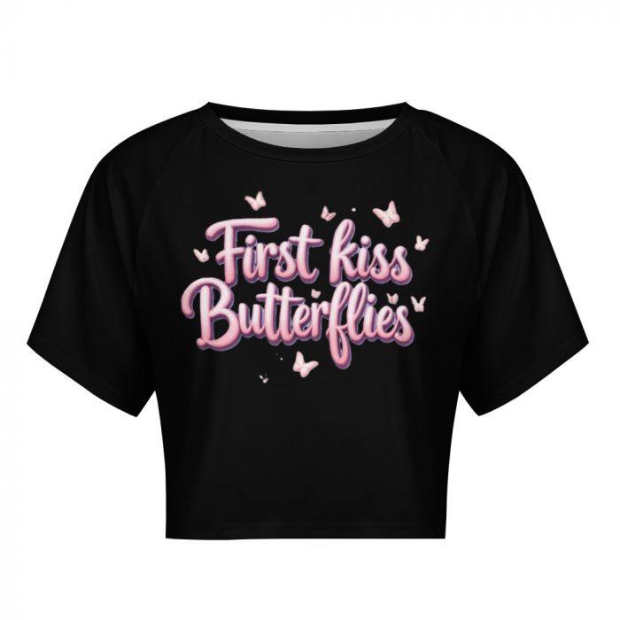 First Kiss Butterflies Crop – Soft Dreamcore Tee - Image 8
