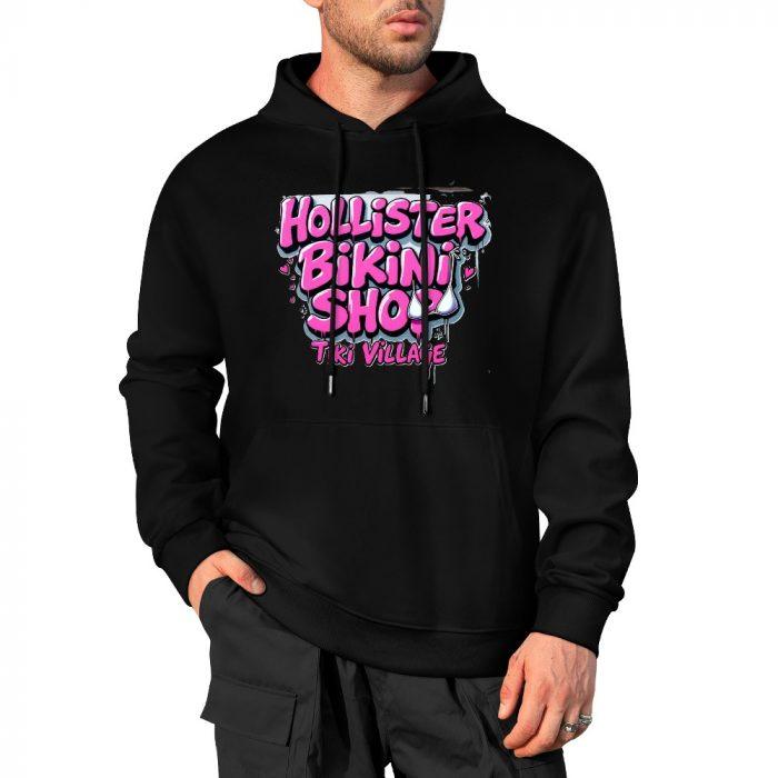 Hollister Bikini Shop Hoodie – Tiki Village Pink Graffiti Sweatshirt - Image 4