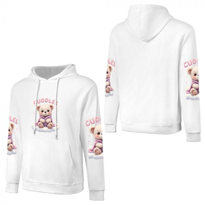 Cuddles Hoodie – Cute Teddy Bear Hoodie with Cloud Print and Sleeve Graphics - Image 5