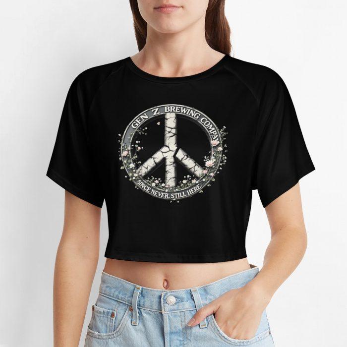 Gun Z Brewing Co. Crop – Peace Sign Survival Tee - Image 6