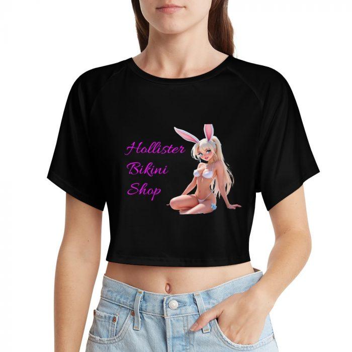 Hollister Bikini Shop Bunny Crop – Flirty White Tee - Image 10