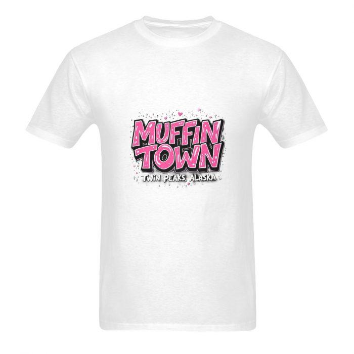 Muffin Town – Twin Peaks AL Graffiti Logo T-Shirt （Made in USA，Ships to USA Only） - Image 3