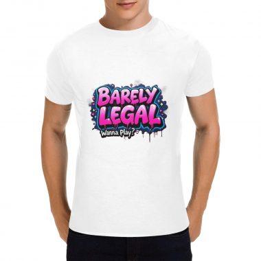 Just Turned 18 – Flirty Drip Text Graphic T-Shirt(Made in USA,Ships to USA Only)