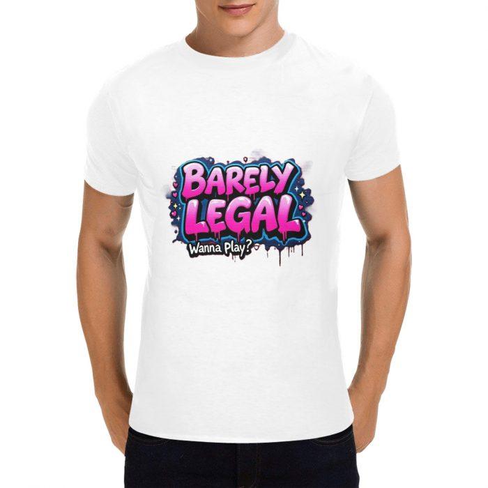 Just Turned 18 – Flirty Drip Text Graphic T-Shirt（Made in USA，Ships to USA Only）