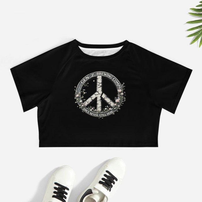 Gun Z Brewing Co. Crop – Peace Sign Survival Tee - Image 7