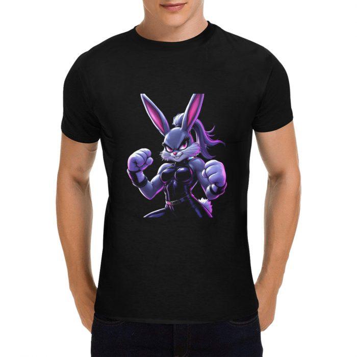Shadow Bunny – Streetfighter Glow-Up Graphic T-Shirt（Made in USA，Ships to USA Only） - Image 5
