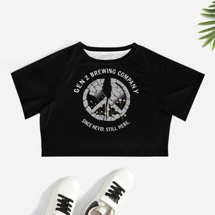🍻Gen Z Brewing Co. – We’re Still Here Crop Top – Barbed Halo Collection - Image 7