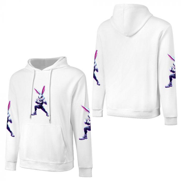 Combat Bunny Hoodie – Fierce Fighter Bunny Hoodie with Bold Sleeve Graphics - Image 5