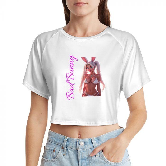 Hollister Bikini Shop Bunny Crop – Flirty White Tee - Image 5