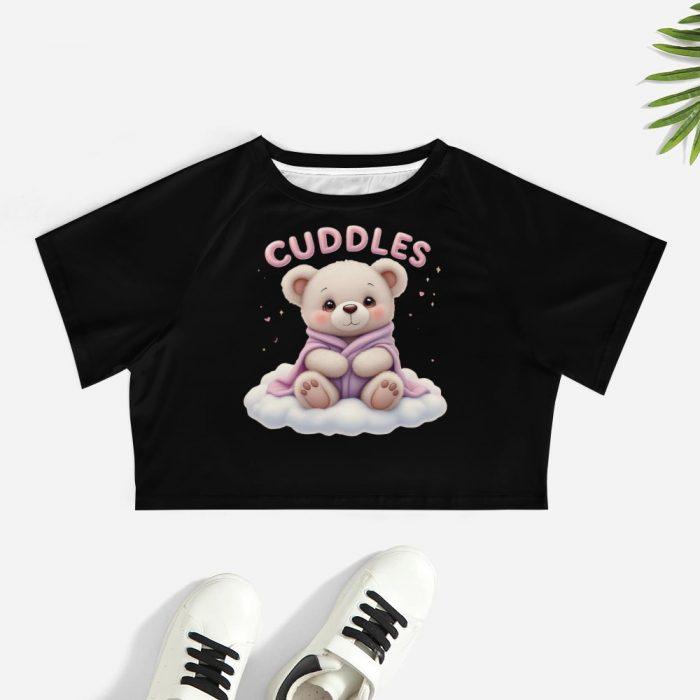 Cuddles Teddy Bear Crop Top – First Kiss Butterflies Collection - Image 7