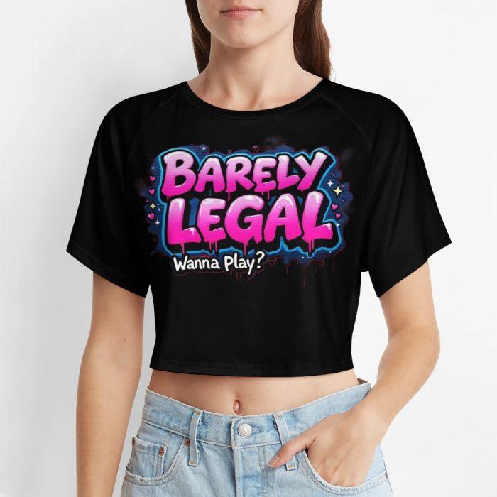 Barely Legal Crop Top – Wanna Play? – Muffin Town Collection - Image 6