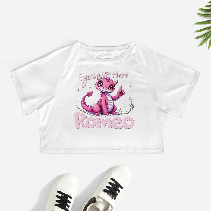 Eyes Up Here Romeo Crop Top – First Kiss Butterflies Exclusive - Image 2