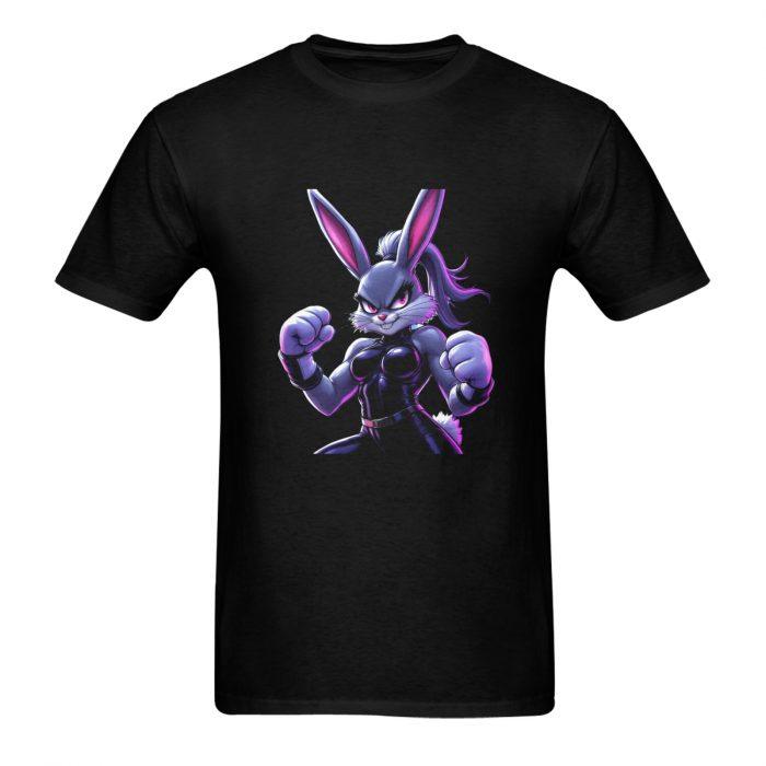 Shadow Bunny – Streetfighter Glow-Up Graphic T-Shirt（Made in USA，Ships to USA Only） - Image 7
