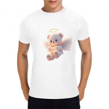 Angel Bear – Halo Glow Softcore Graphic T-Shirt（Made in USA，Ships to USA Only）