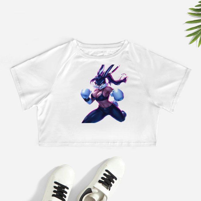 Fierce Bunny Boxer Crop Top – Barbed Halo Collection - Image 2