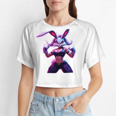 Power Stance Bunny Crop Top – Barbed Halo Collection