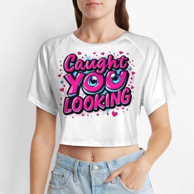 Caught You Looking Crop Top – Heartbreak City Graffiti Collection