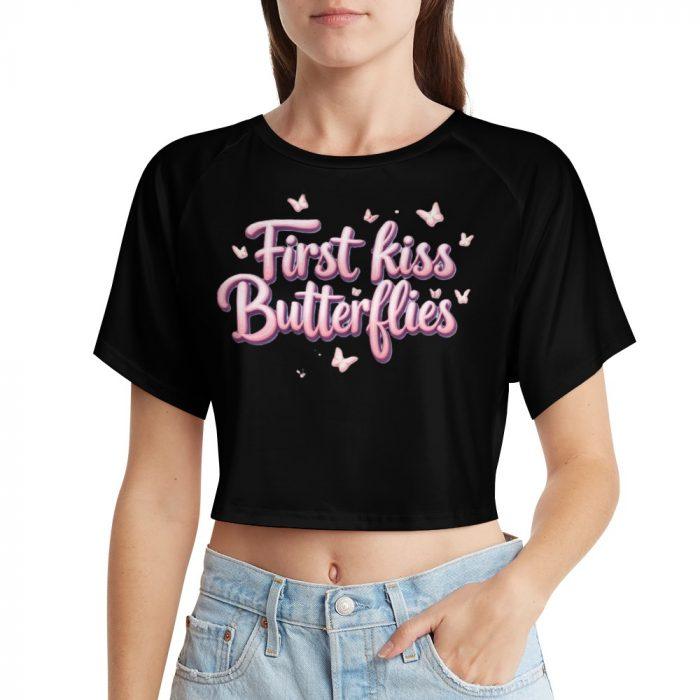 First Kiss Butterflies Crop – Soft Dreamcore Tee - Image 10