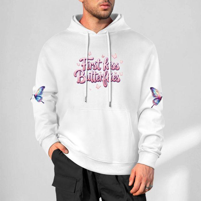 First Kiss Butterflies Hoodie – Cute Pastel Butterfly Sleeve Hoodie for Girls - Image 4
