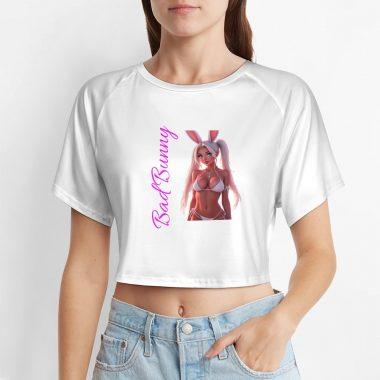 Hollister Bikini Shop Bunny Crop – Flirty White Tee