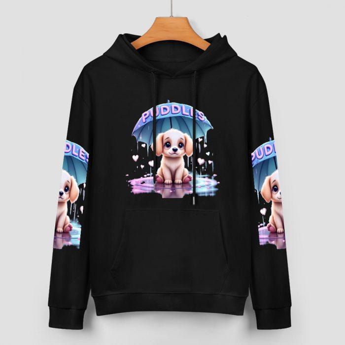 Puddles Puppy Hoodie – Cute Rainy Day Dog Sweatshirt - Image 2