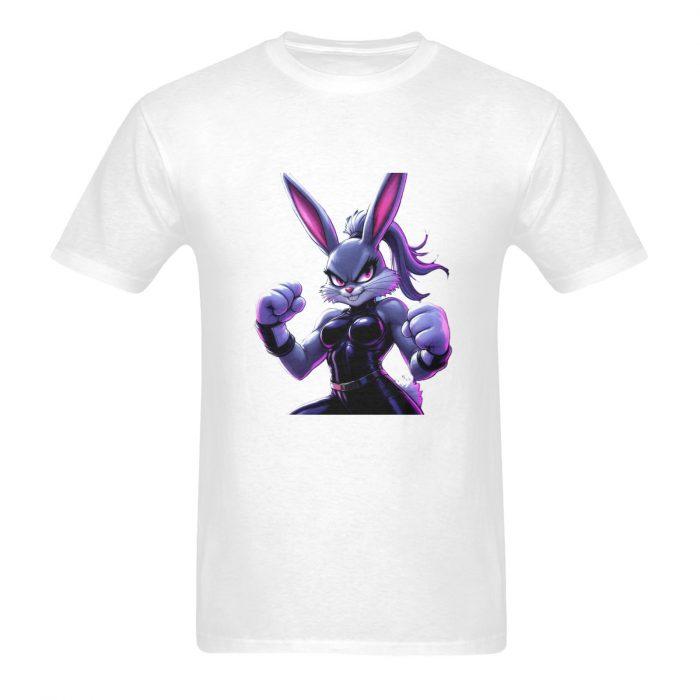 Shadow Bunny – Streetfighter Glow-Up Graphic T-Shirt（Made in USA，Ships to USA Only） - Image 3