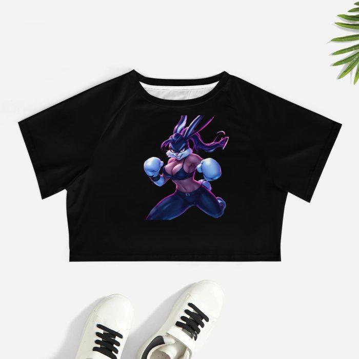 Fierce Bunny Boxer Crop Top – Barbed Halo Collection - Image 7
