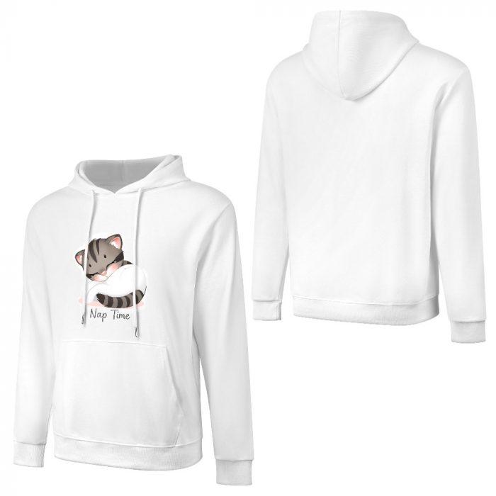 Nap Time Cat Hoodie – Cute Sleeping Tabby Hoodie for Soft Girl Chill Vibes - Image 5