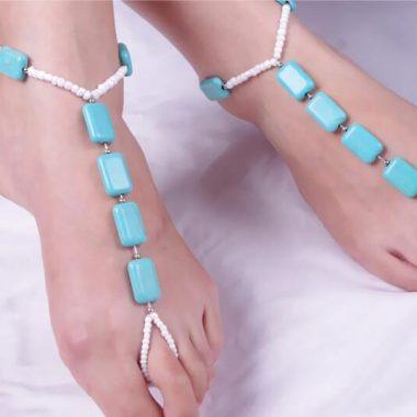 Ankle Bracelet Foot Chain Jewelry Summer Beach Turquoises Anklets Women's Anklets for Women Girls Jewelry Leg Bracelet